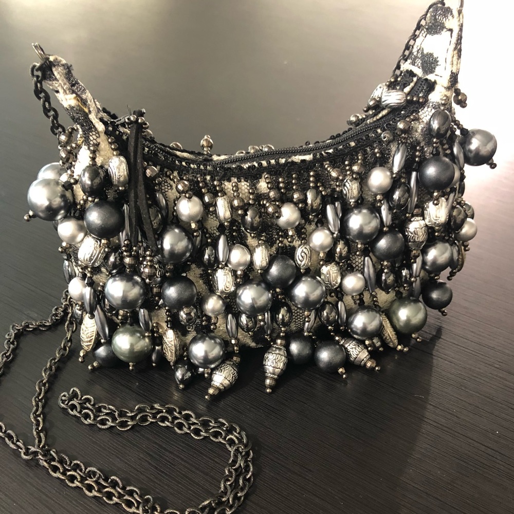 Mary Frances beaded mini bag